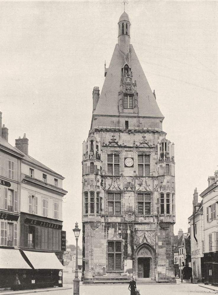 EURE-ET-LOIR. Hôtel de ville de Dreux 1903 old antique vintage print picture